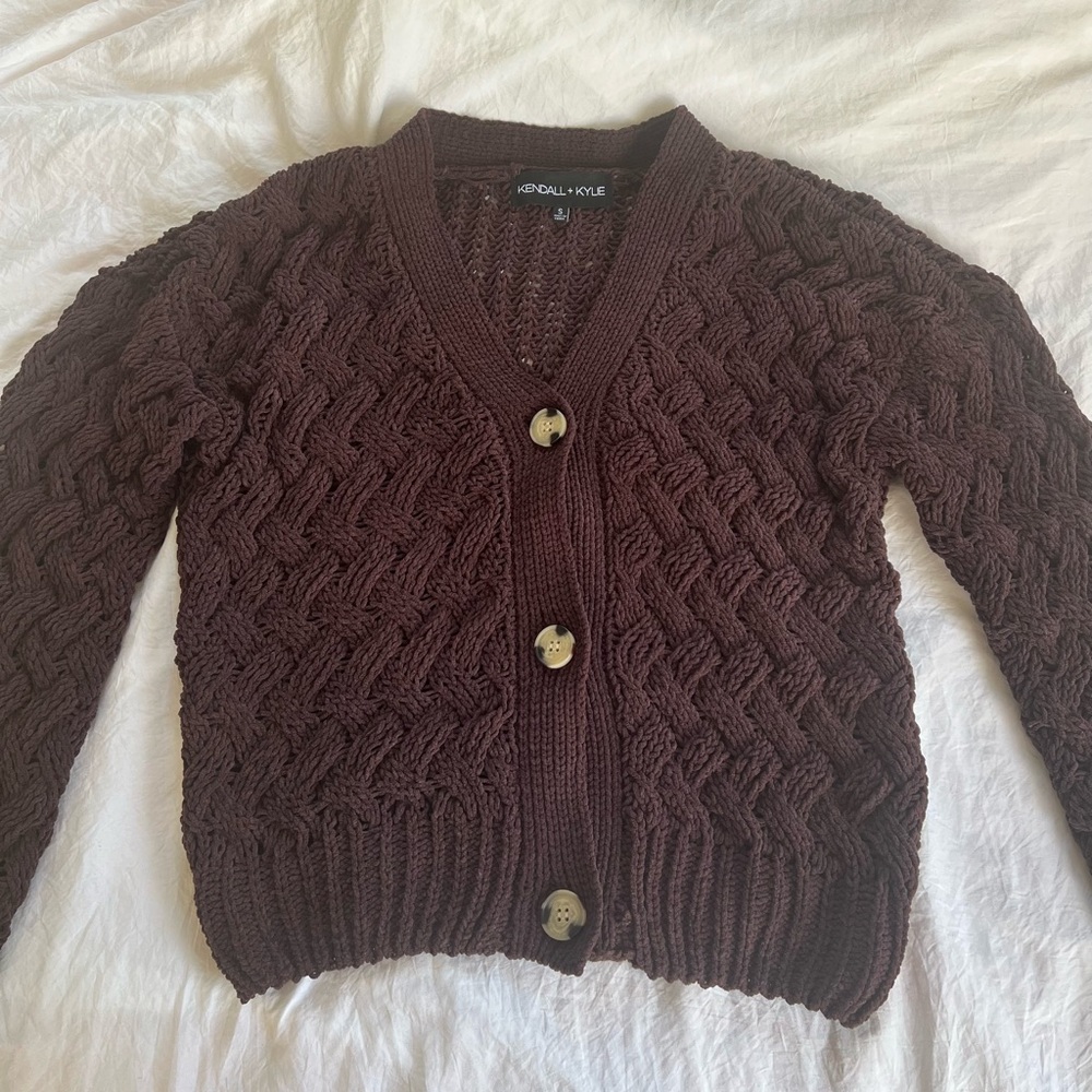 Kendall + Kylie Cable Cardigan